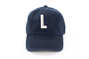 Navy Blue Letter Baseball Hat - Heyday Goods