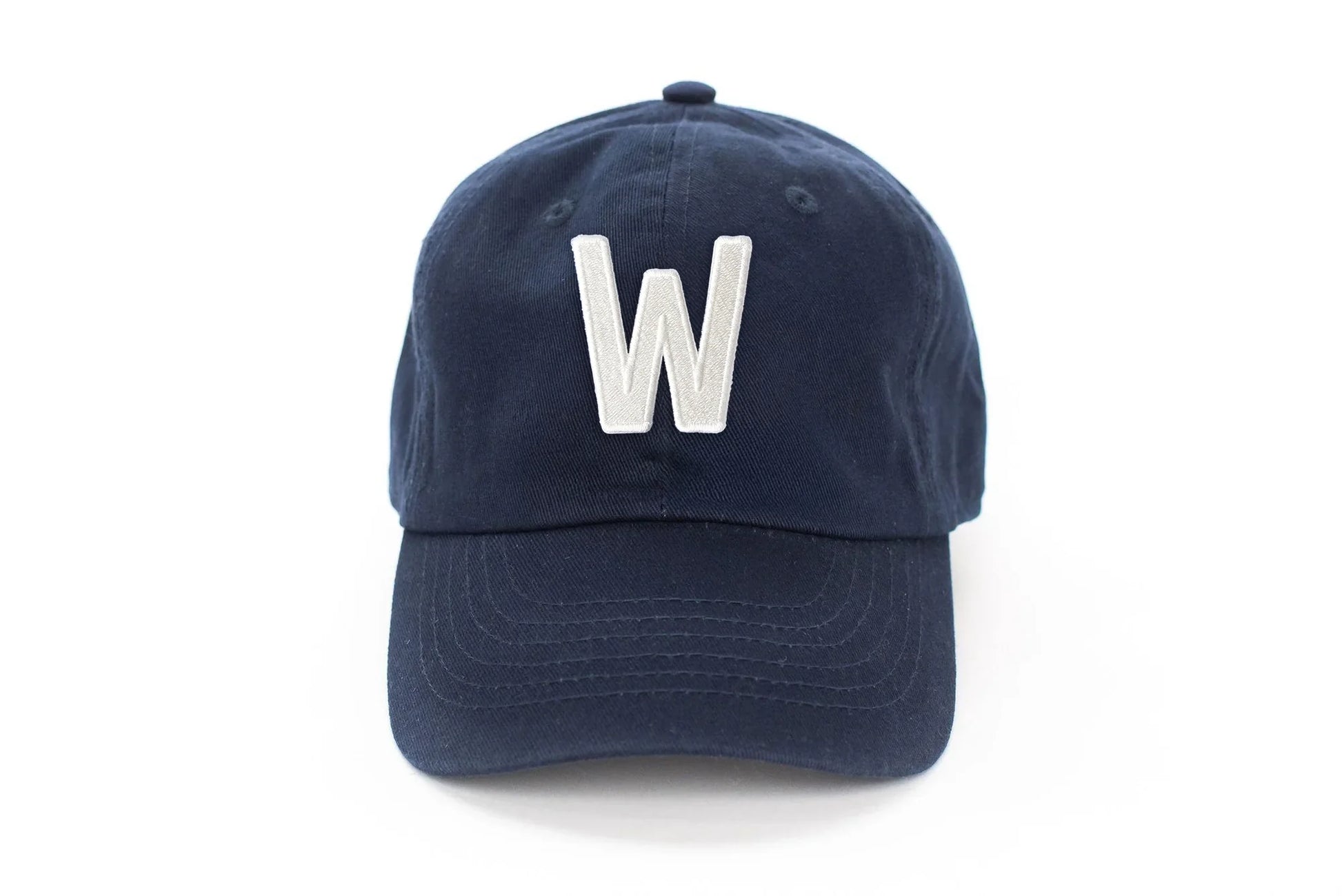 Navy Blue Letter Baseball Hat - Heyday Goods