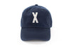 Navy Blue Letter Baseball Hat - Heyday Goods