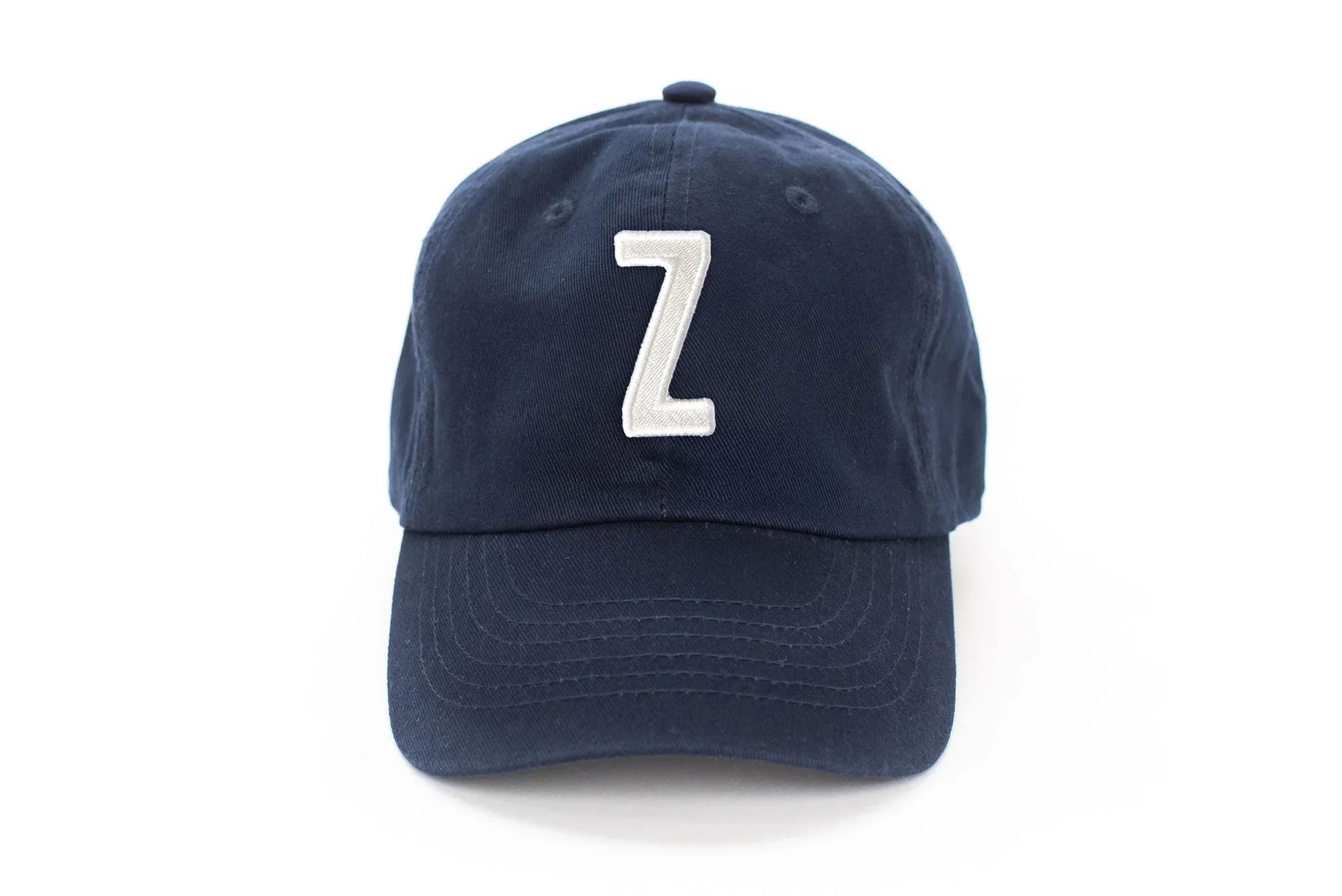 Navy Blue Letter Baseball Hat - Heyday Goods