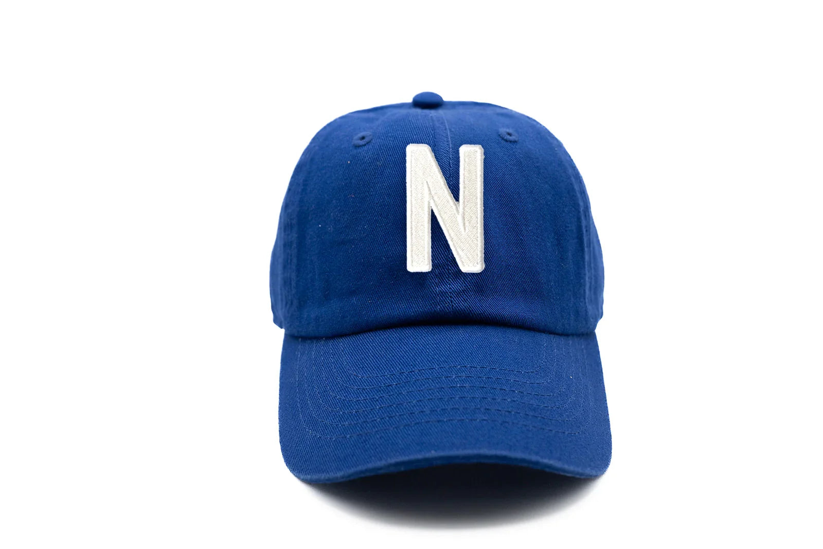 Royal Blue Letter Baseball Hat - Heyday Goods