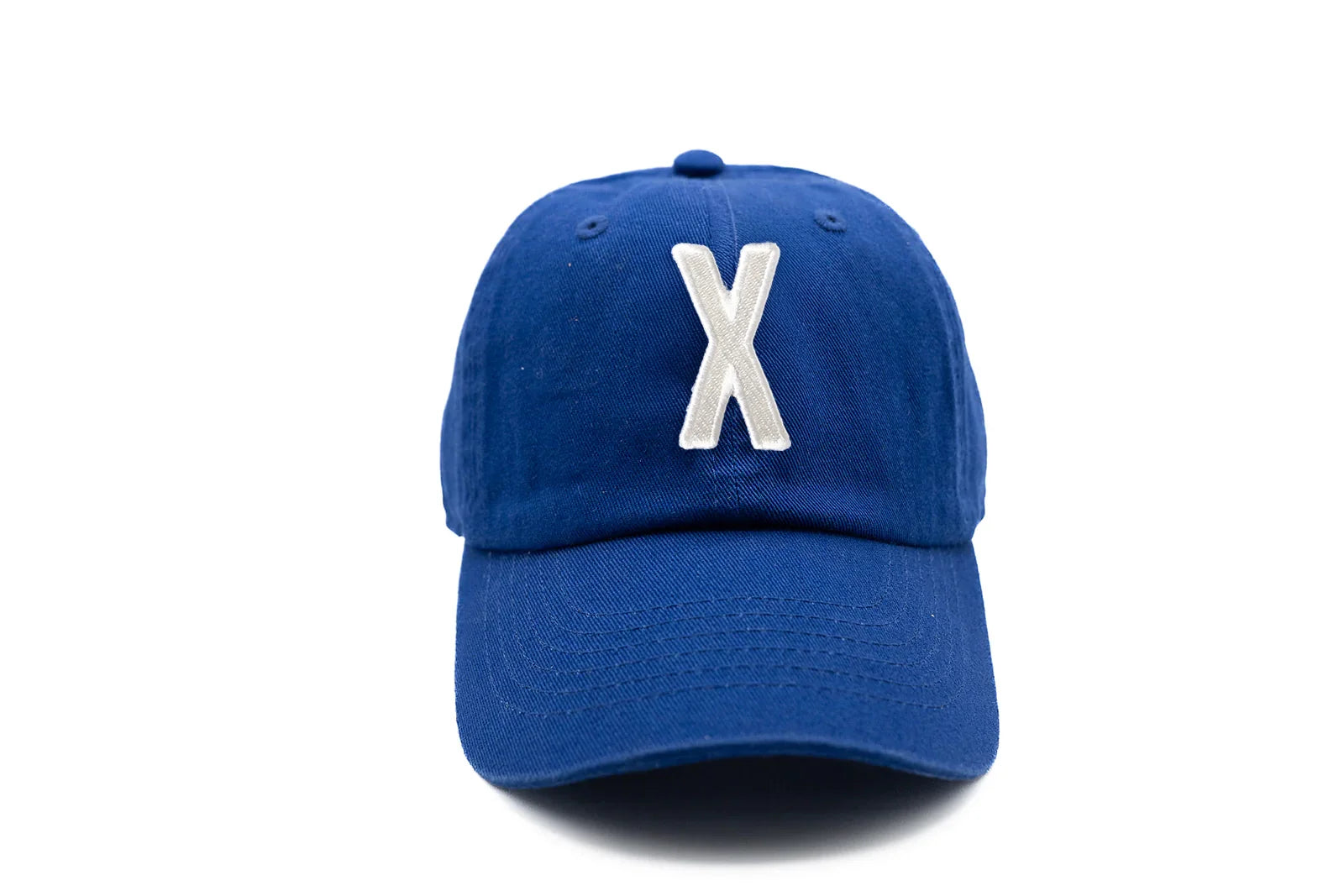 Royal Blue Letter Baseball Hat - Heyday Goods