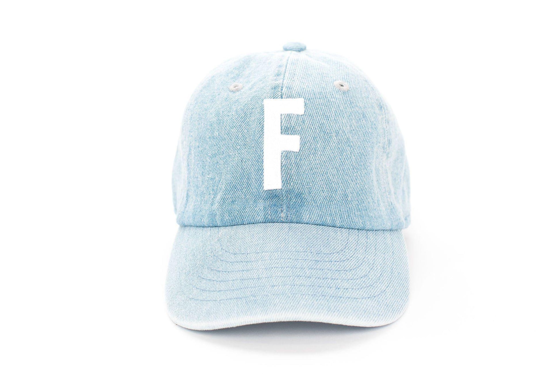 Denim Letter Baseball Hat - Heyday Goods