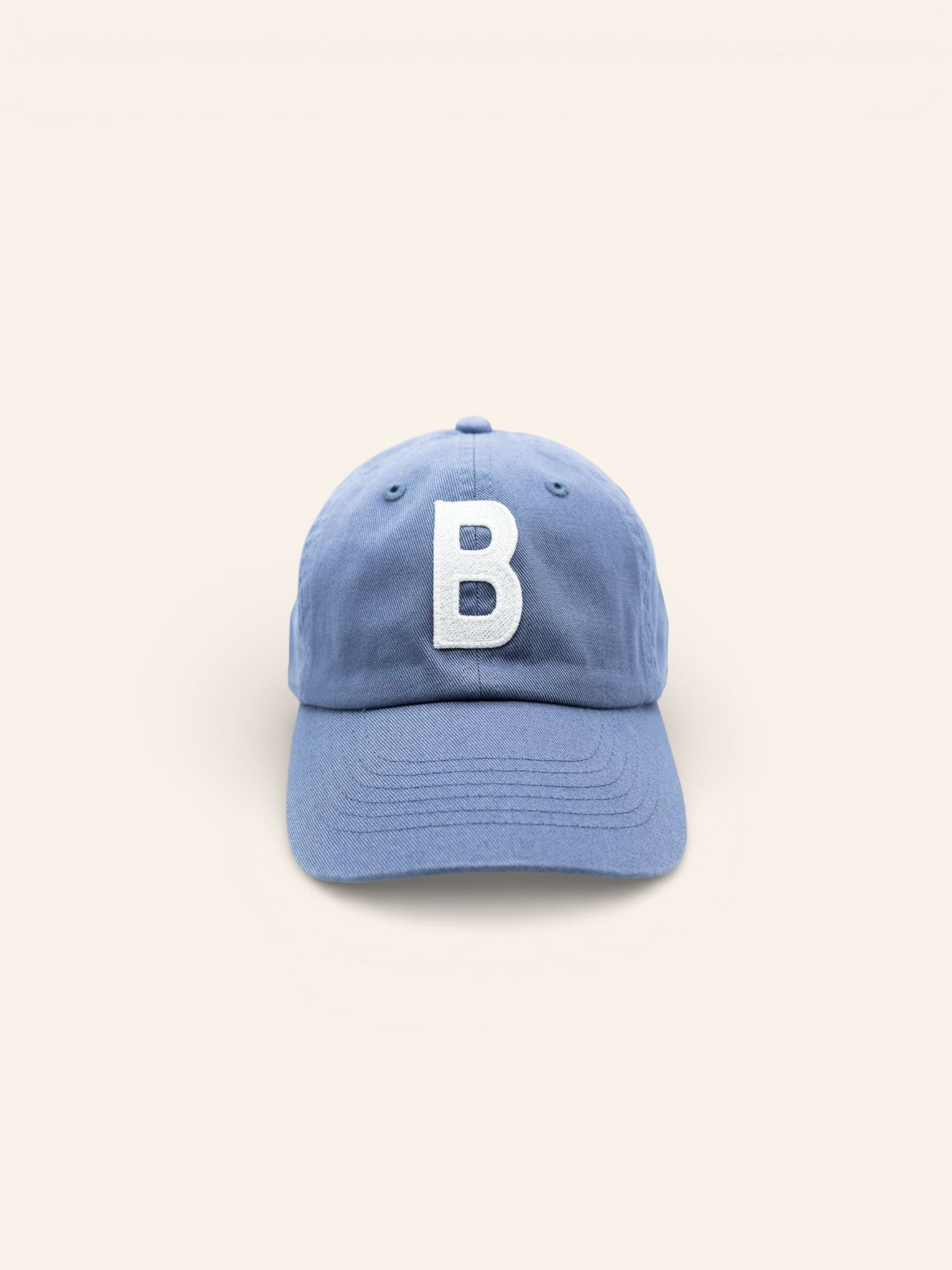 Dusty Blue Letter Baseball Hat - Heyday Goods