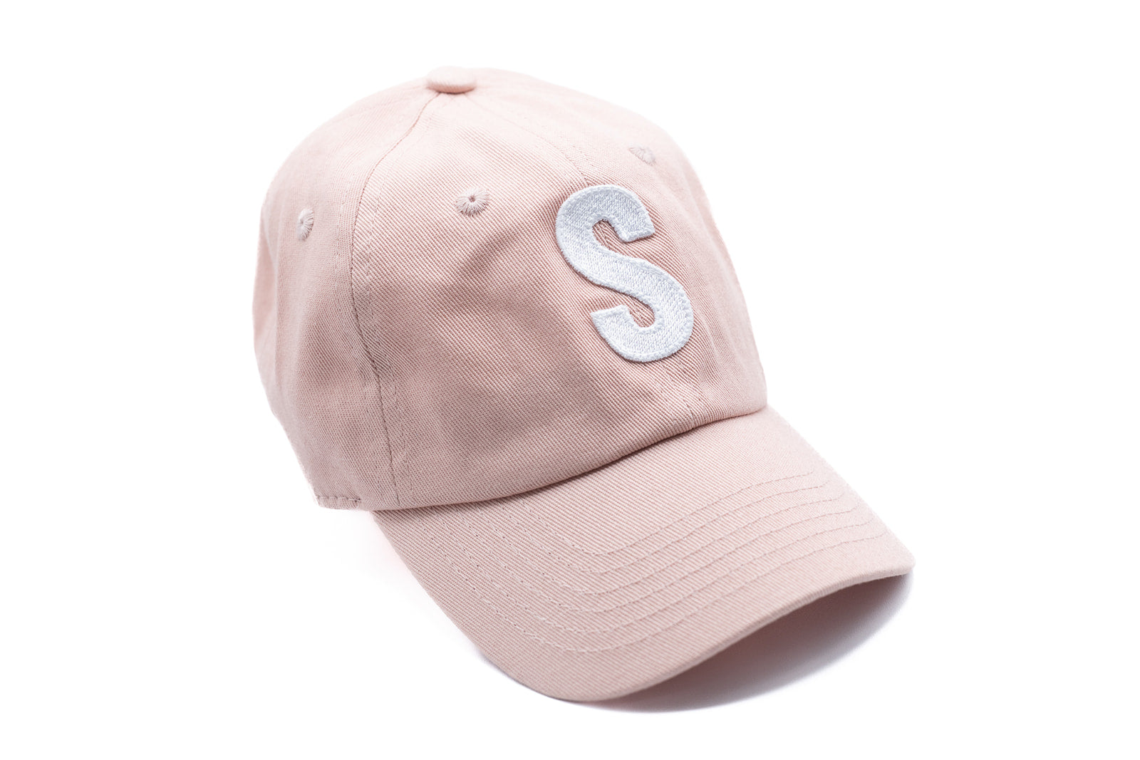 Dusty Rose Letter Baseball Hat - Heyday Goods