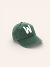 Hunter Green Letter Baseball Hat - Heyday Goods