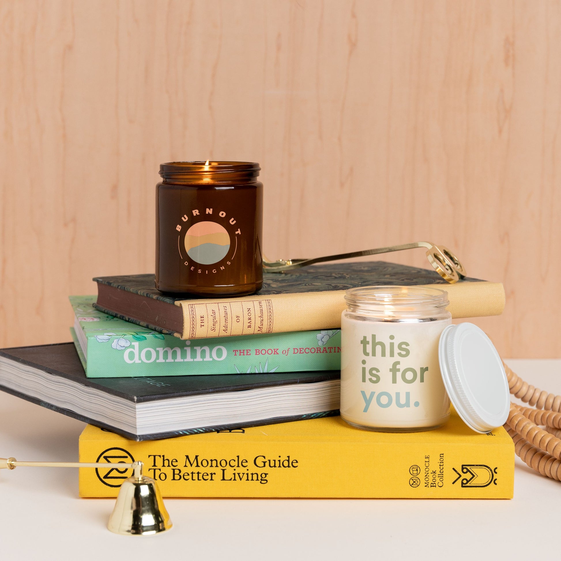 Custom Soy Wax Candle in Reusable Glass Jar - Heyday Goods