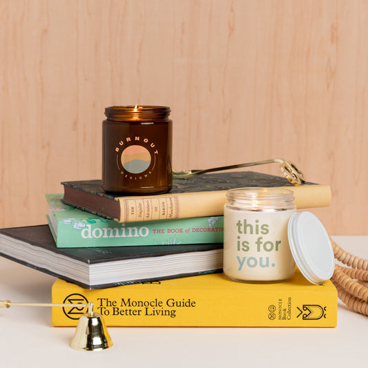 Custom Soy Wax Candle in Reusable Glass Jar - Heyday Goods