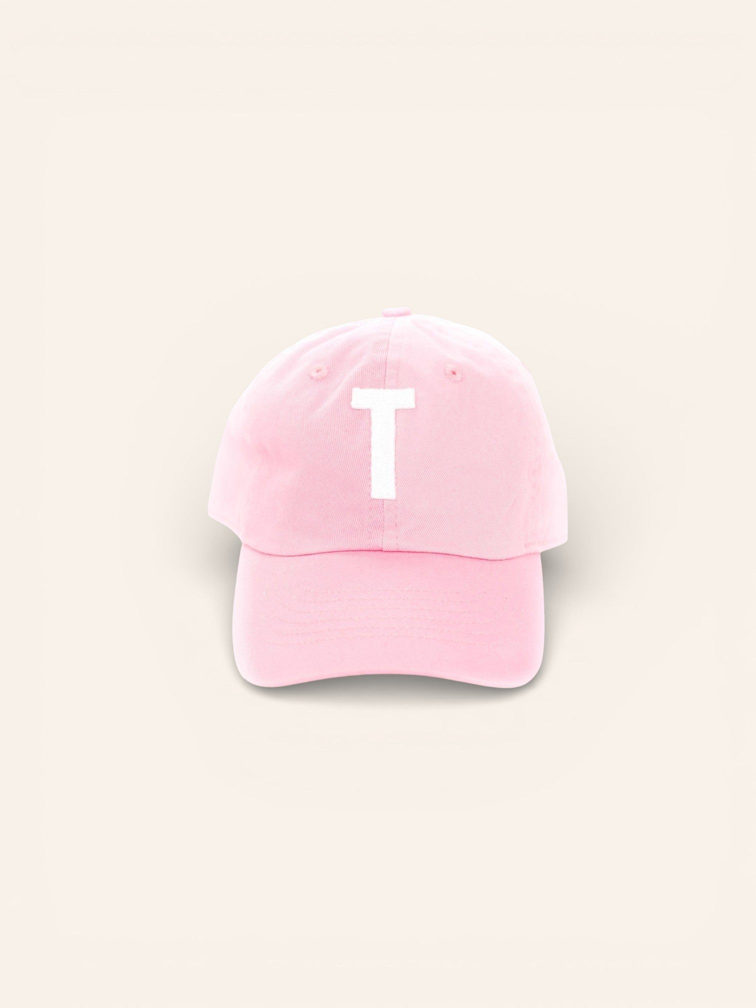 Light Pink Letter Baseball Hat - Heyday Goods