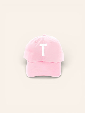 Light Pink Letter Baseball Hat - Heyday Goods