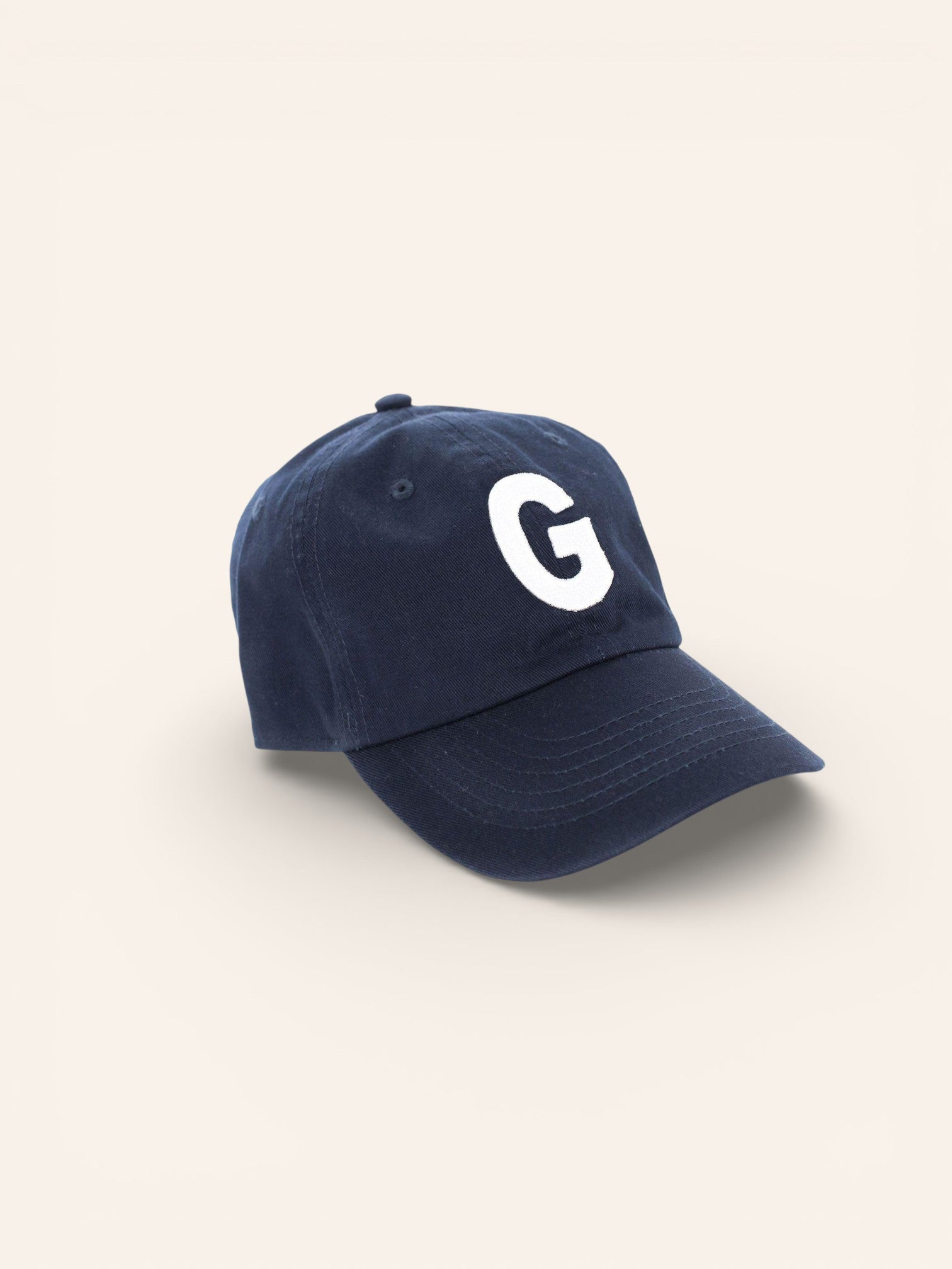 Navy Blue Letter Baseball Hat - Heyday Goods