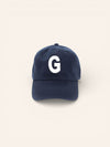 Navy Blue Letter Baseball Hat - Heyday Goods