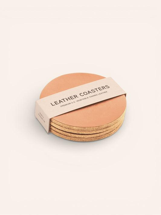 Premium Leather Coaster Set - Heyday Goods