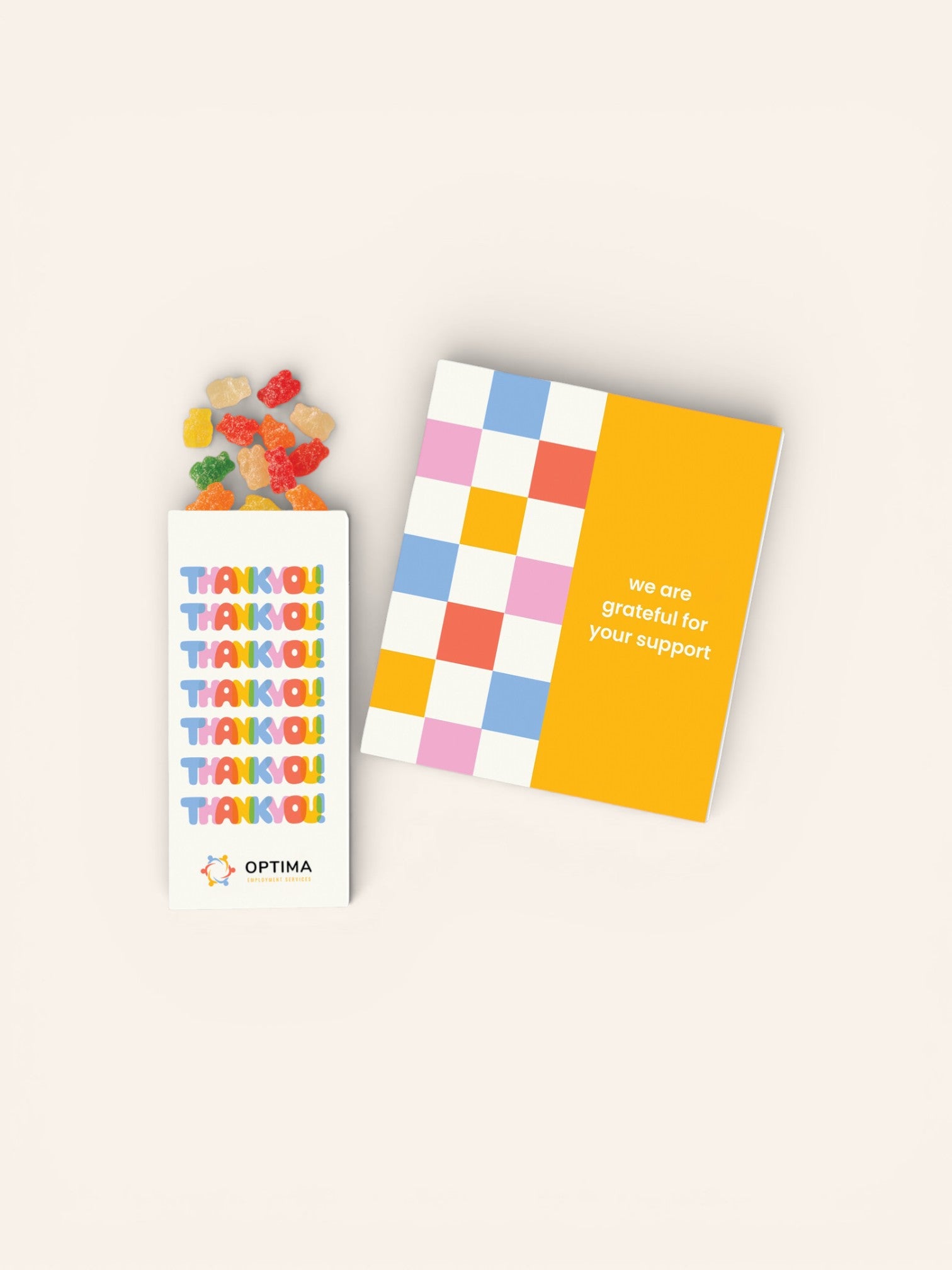 Custom Greeting Card with Albanese Sour Gummi Bears - Heyday Goods