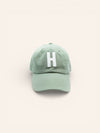 Dusty Sage Letter Baseball Hat - Heyday Goods