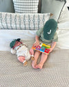 Hunter Green Letter Baseball Hat - Heyday Goods