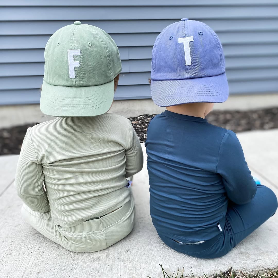 Dusty Sage Letter Baseball Hat - Heyday Goods