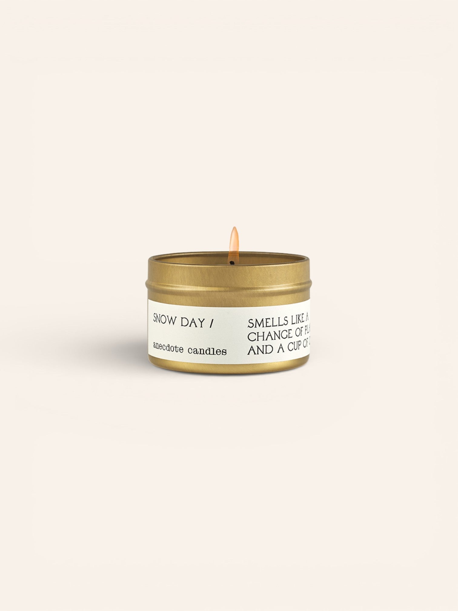 Anecdote Candles Travel Tin Candle | Snow Day - Heyday Goods