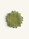 VINTAGE PICOT LACE LINEN COCKTAIL NAPKINS