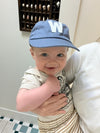 Dusty Blue Letter Baseball Hat - Heyday Goods