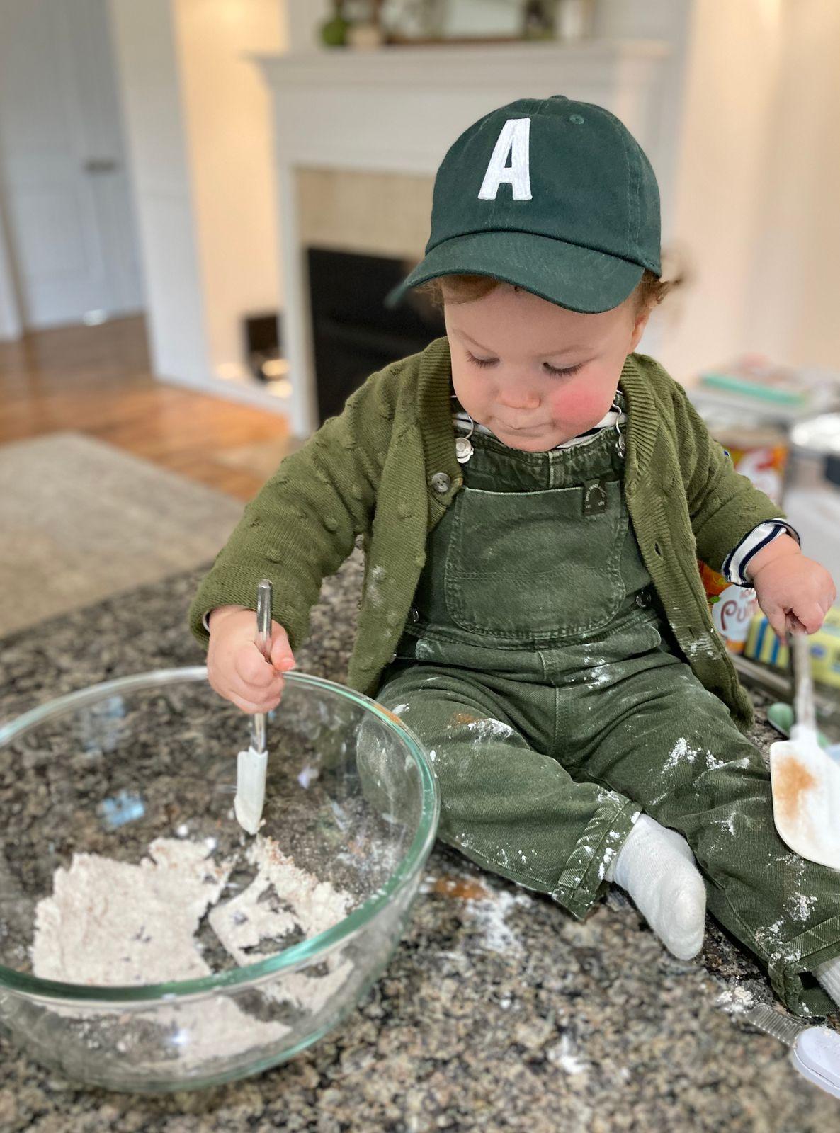 Hunter Green Letter Baseball Hat - Heyday Goods