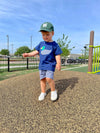 Hunter Green Letter Baseball Hat - Heyday Goods