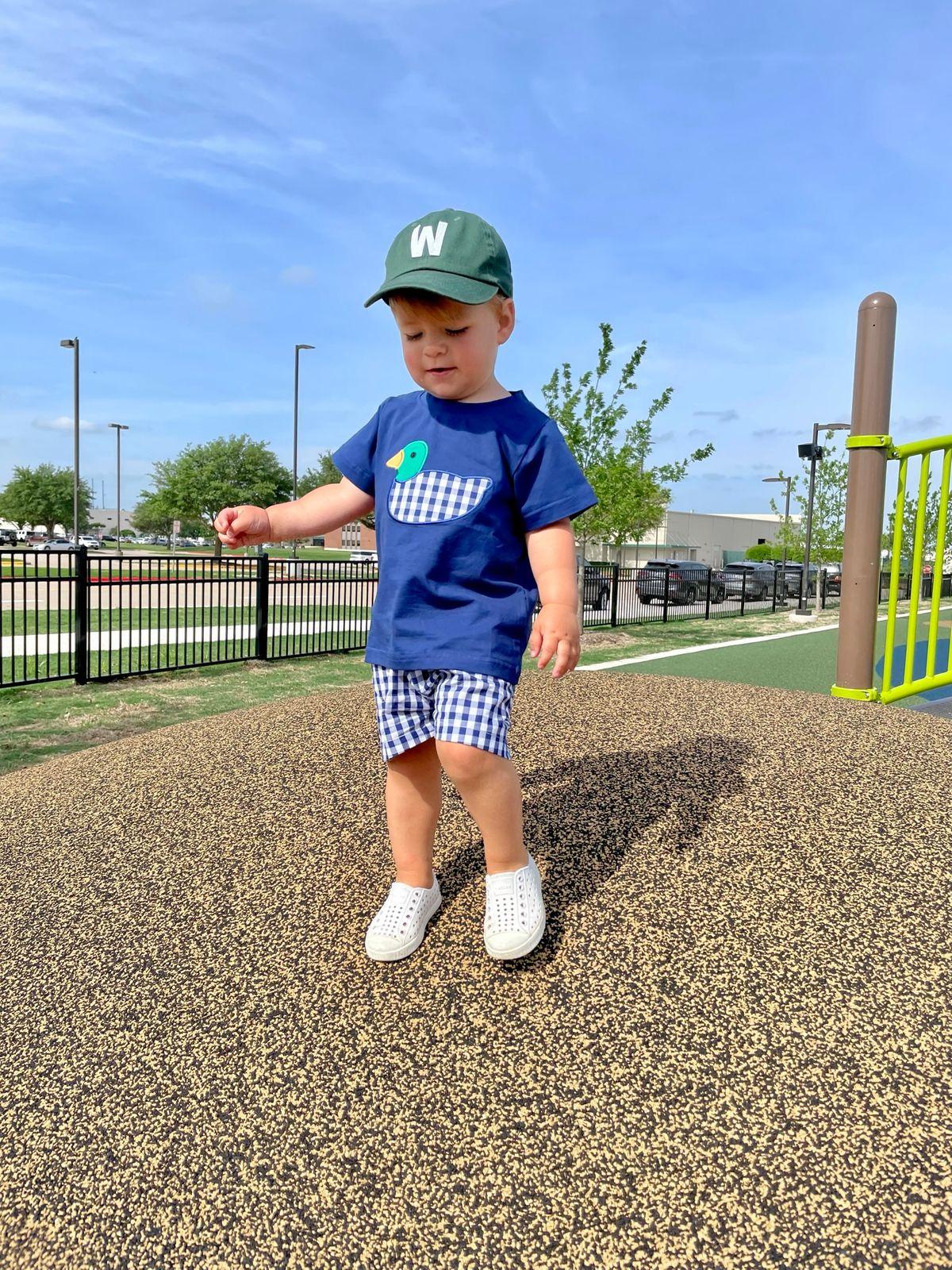 Hunter Green Letter Baseball Hat - Heyday Goods