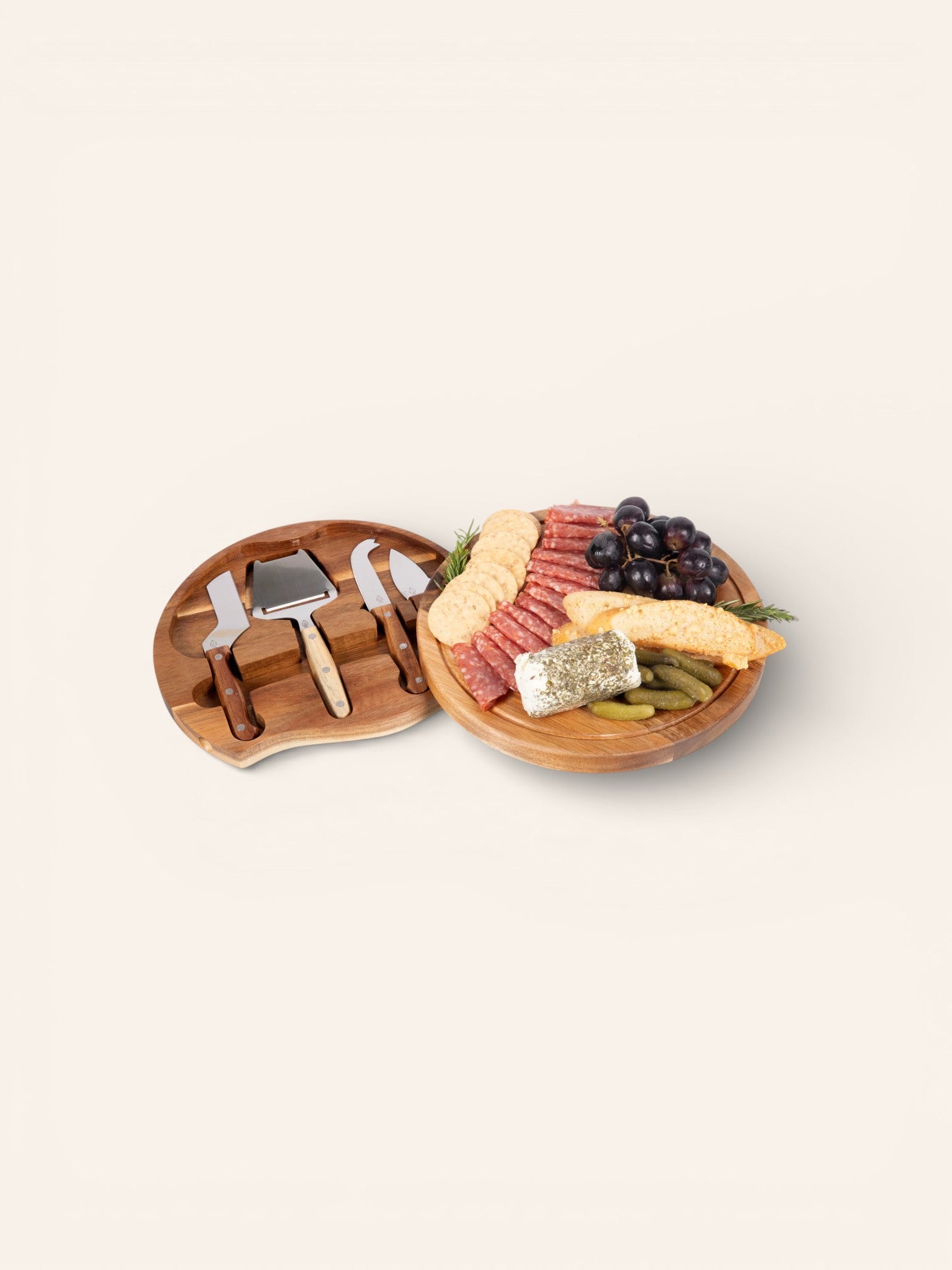 Acacia Cheese Board and Knife Set - Heyday Goods