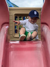 Navy Blue Letter Baseball Hat - Heyday Goods