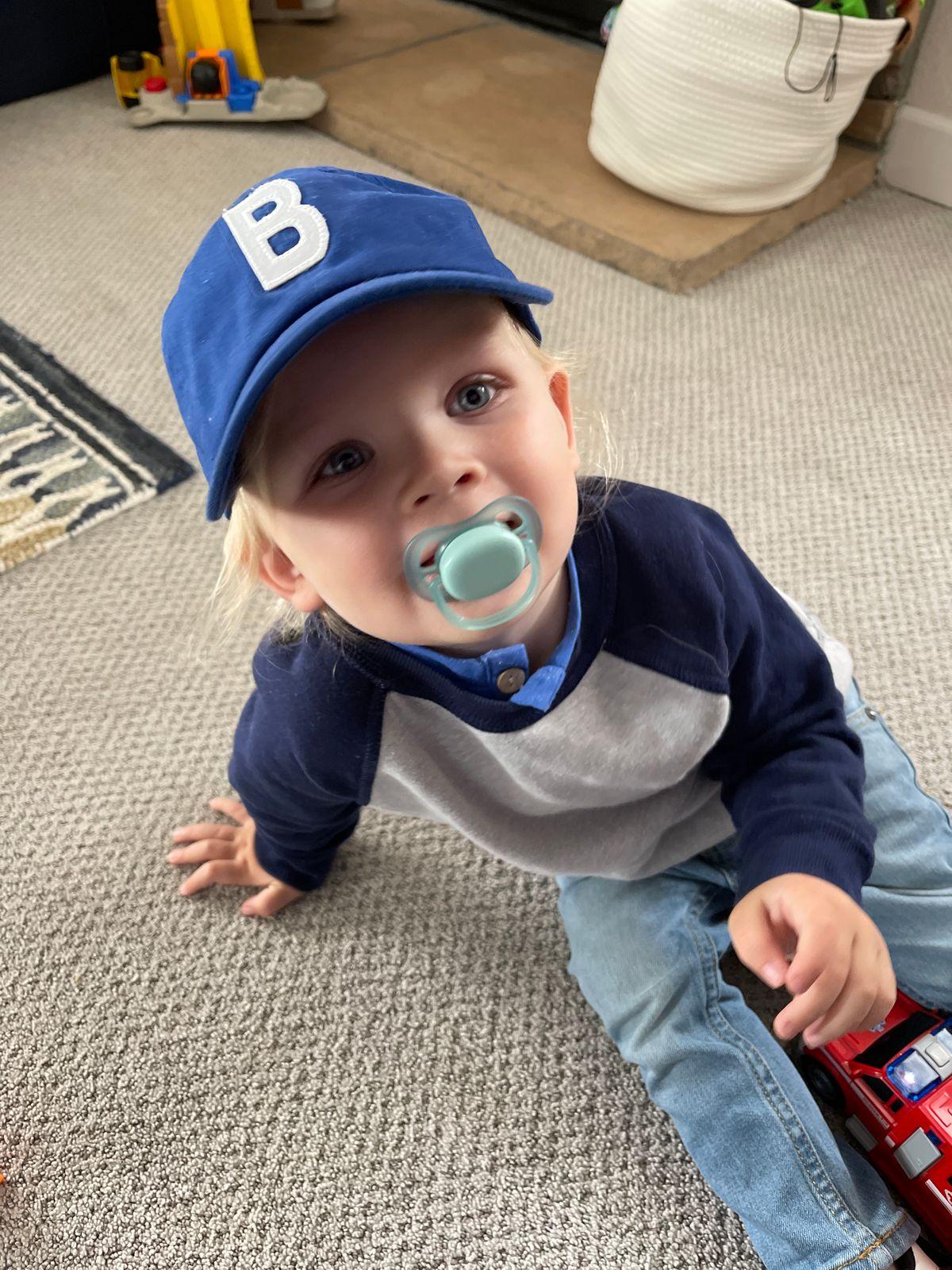 Royal Blue Letter Baseball Hat - Heyday Goods