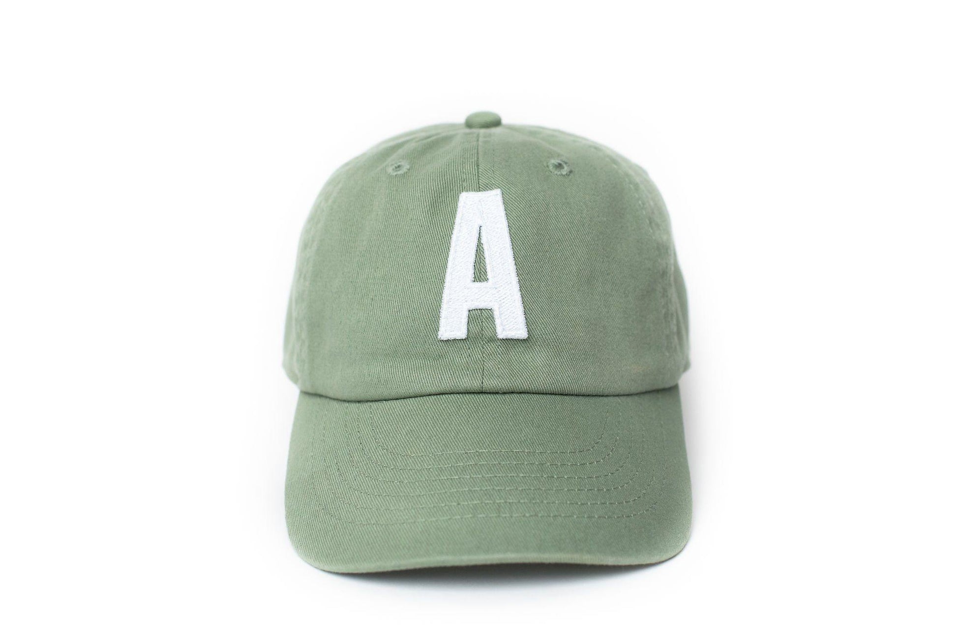 Dusty Sage Letter Baseball Hat - Heyday Goods