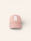 Dusty Rose Letter Baseball Hat - Heyday Goods