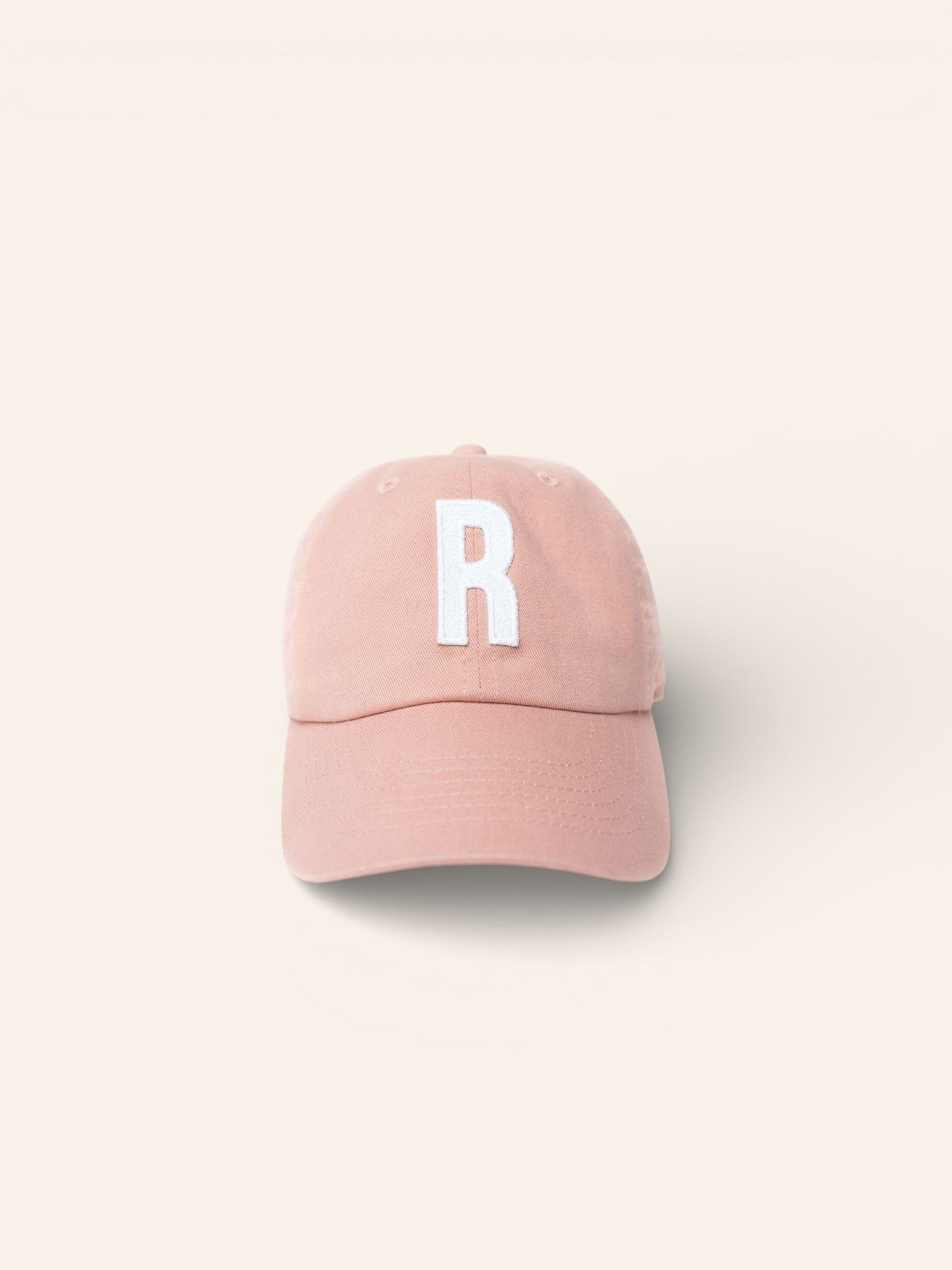 Dusty Rose Letter Baseball Hat - Heyday Goods