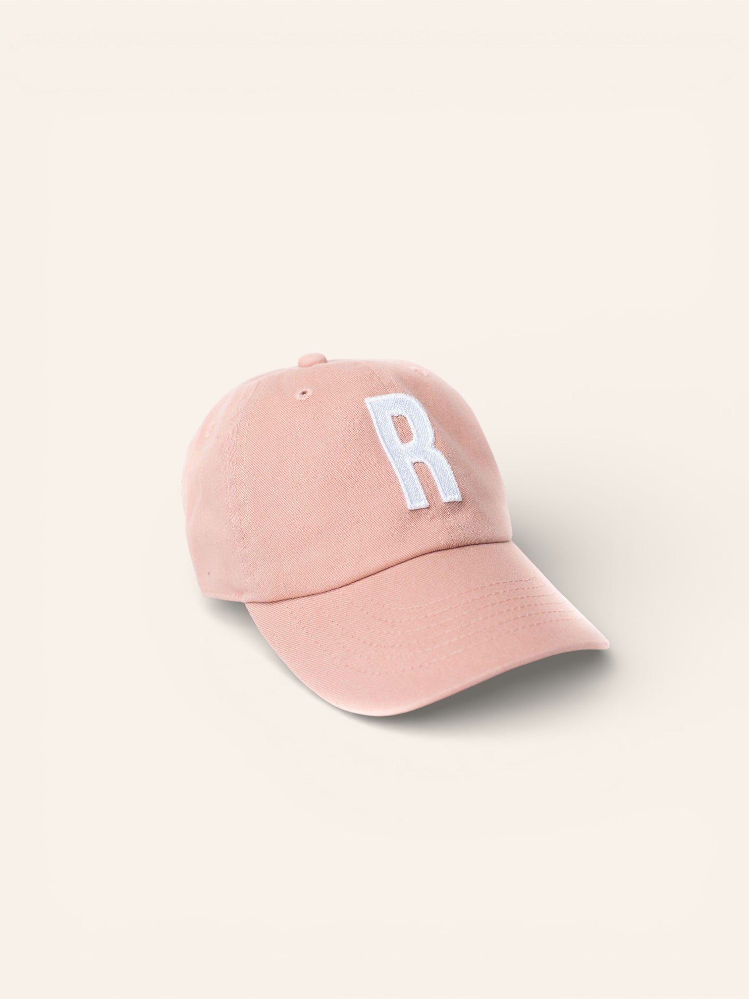 Dusty Rose Letter Baseball Hat - Heyday Goods