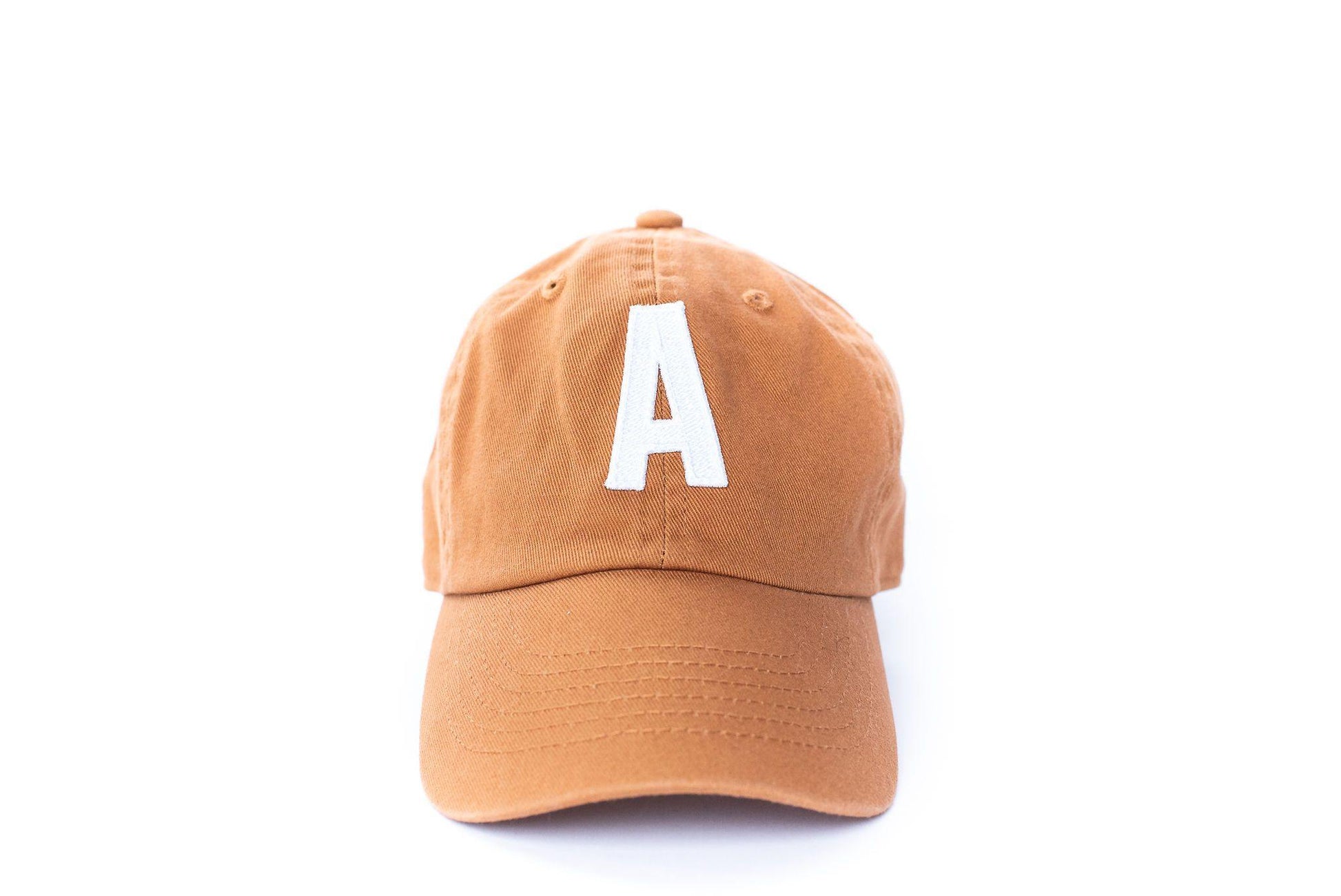 Terra Cotta Letter Baseball Hat - Heyday Goods